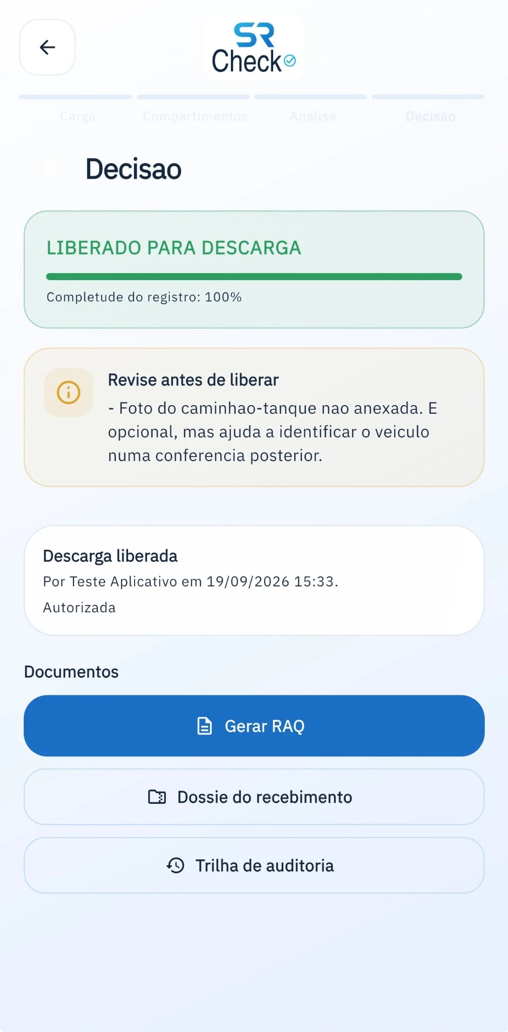 Da análise ao registro
